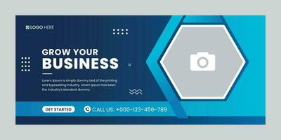 Digital marketing social media cover banner template, Creative business cover and banner desing. Vector illustration