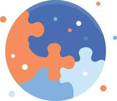 jigsaw puzzle in flat style vector