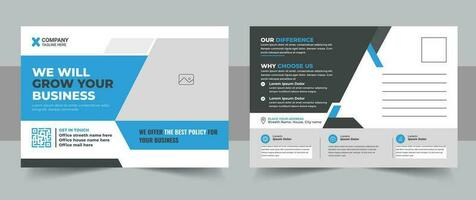 Corporate postcard design template, amazing and modern postcard EDDM design template, stylish corporate postcard design bundle vector