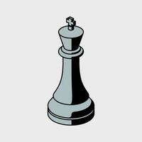 King black isometric vector illustration