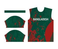 Bangladesh cricket team sports kid design or Bangladesh cricket jersey design vector