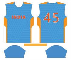 India cricket team sports kid design or India cricket jersey design vector