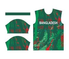 Bangladesh cricket team sports kid design or Bangladesh cricket jersey design vector