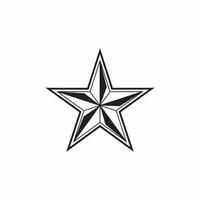 Editable star icon. Perfect for logos, statistics and infographics vector
