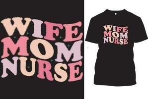 Nurse t shirt designs vector