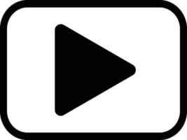 Video play button icon vector . Play button icon symbol