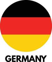 Round Germany flag icon vector isolated on white background , Germany flag circle button.