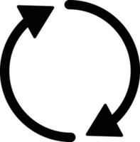 Refresh icon vector isolated on white background . Reload icon . Update icon