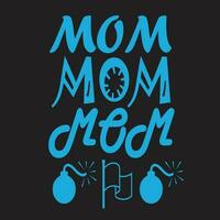 diseño de camiseta de mamá vector