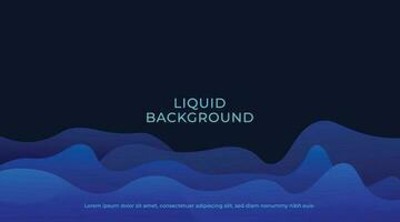 Abstract Blue Fluid Color Background. Background with Liquid Shapes Design. Dynamic Shapes Composition. Vector Illustration