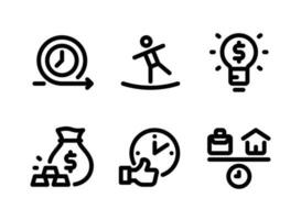 Simple Set of Success Vector Line Icons