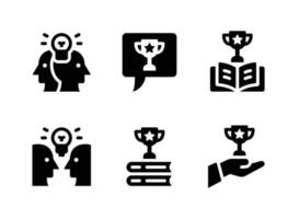 Simple Set of Success Vector Solid Icons