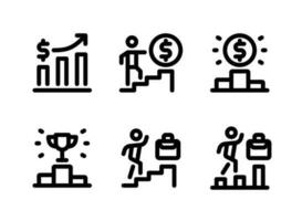 Simple Set of Success Vector Line Icons