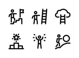 Simple Set of Success Vector Line Icons
