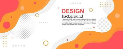 Colorful Template Banner with Liquid Shape Concept vector