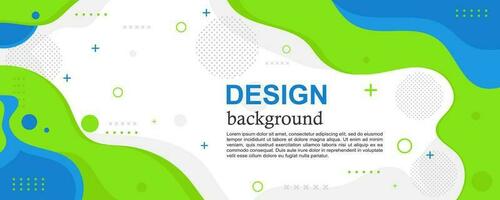 Colorful Template Banner with Liquid Shape Concept vector