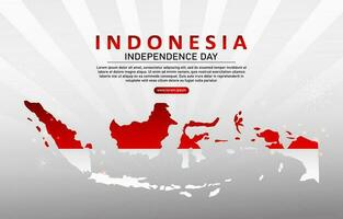 Indonesia independence day background vector