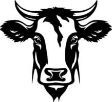 Cow, Minimalist and Simple Silhouette - Vector illustration