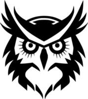 Owl, Minimalist and Simple Silhouette - Vector illustration