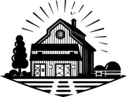 Farmhouse, Minimalist and Simple Silhouette - Vector illustration