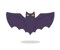 vampire bat cartoon scary ghost bat Blood on Halloween vector