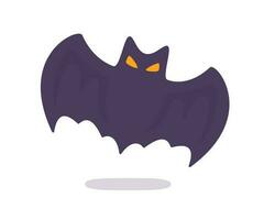 vampire bat cartoon scary ghost bat Blood on Halloween vector