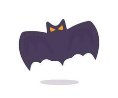 vampiro murciélago dibujos animados de miedo fantasma murciélago sangre en Víspera de Todos los Santos vector