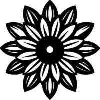 flor, minimalista y sencillo silueta - vector ilustración