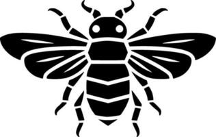 Bee, Minimalist and Simple Silhouette - Vector illustration