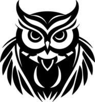 Owl, Minimalist and Simple Silhouette - Vector illustration