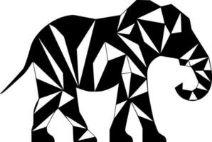 Elephant, Minimalist and Simple Silhouette - Vector illustration