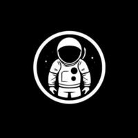 Astronaut, Black and White Vector illustration