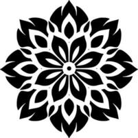 mandala - minimalista y plano logo - vector ilustración