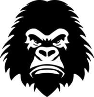 Gorilla, Minimalist and Simple Silhouette - Vector illustration