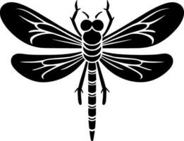 Dragonfly, Minimalist and Simple Silhouette - Vector illustration