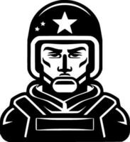 Army, Black and White Vector illustration