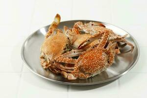 Steamed Flower Blue Crab photo