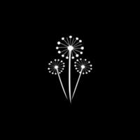 Dandelion, Minimalist and Simple Silhouette - Vector illustration