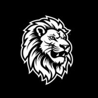 Lion - Minimalist and Flat Logo - Vector illustration