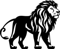 Lion, Minimalist and Simple Silhouette - Vector illustration