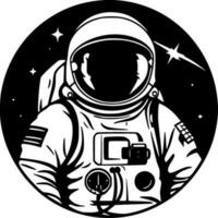 astronauta - minimalista y plano logo - vector ilustración