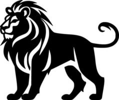 Lion, Minimalist and Simple Silhouette - Vector illustration