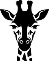 Giraffe - Black and White Isolated Icon - Vector illustration