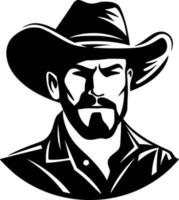 Cowboy, Minimalist and Simple Silhouette - Vector illustration