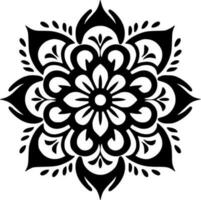 Mandala, Minimalist and Simple Silhouette - Vector illustration