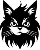 gato, negro y blanco vector ilustración