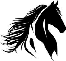 Horse, Minimalist and Simple Silhouette - Vector illustration