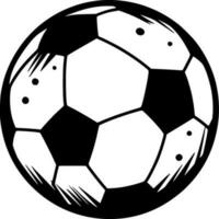 Football - Black and White Isolated Icon - Vector illustration