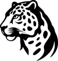 leopardo, minimalista y sencillo silueta - vector ilustración