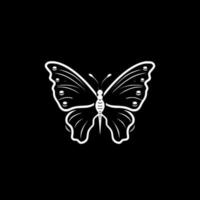 mariposa, negro y blanco vector ilustración